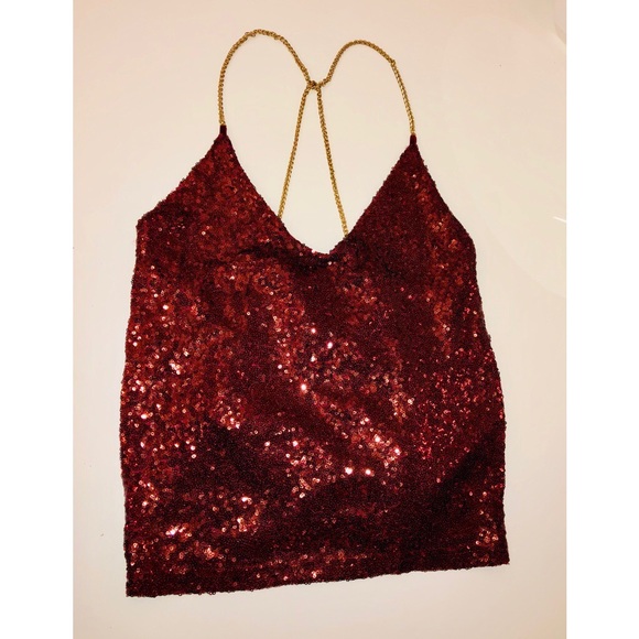 red sparkly top